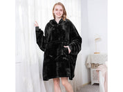 Oversized Hoodie med Luva - Filt