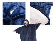 Oversized Hoodie med Luva - Filt