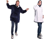 Oversized Hoodie med Luva - Filt