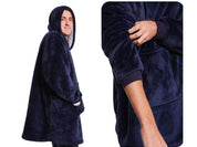 Oversized Hoodie med Luva - Filt