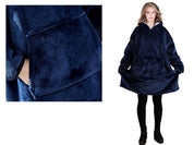 Oversized Hoodie med Luva - Filt