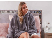Oversized Hoodie med Luva - Filt