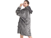 Oversized Hoodie med Luva - Filt