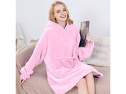 Oversized Hoodie med Luva - Filt