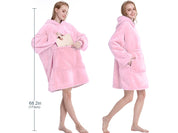 Oversized Hoodie med Luva - Filt