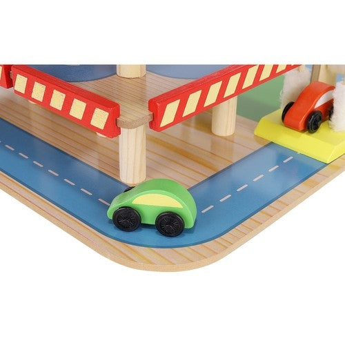 Parkeringsgarage Leksak  - Trä