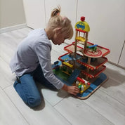 Parkeringsgarage Leksak  - Trä