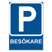 Parkeringsskylt / Varningsskylt Parkering / Trafikskylt - Skylt