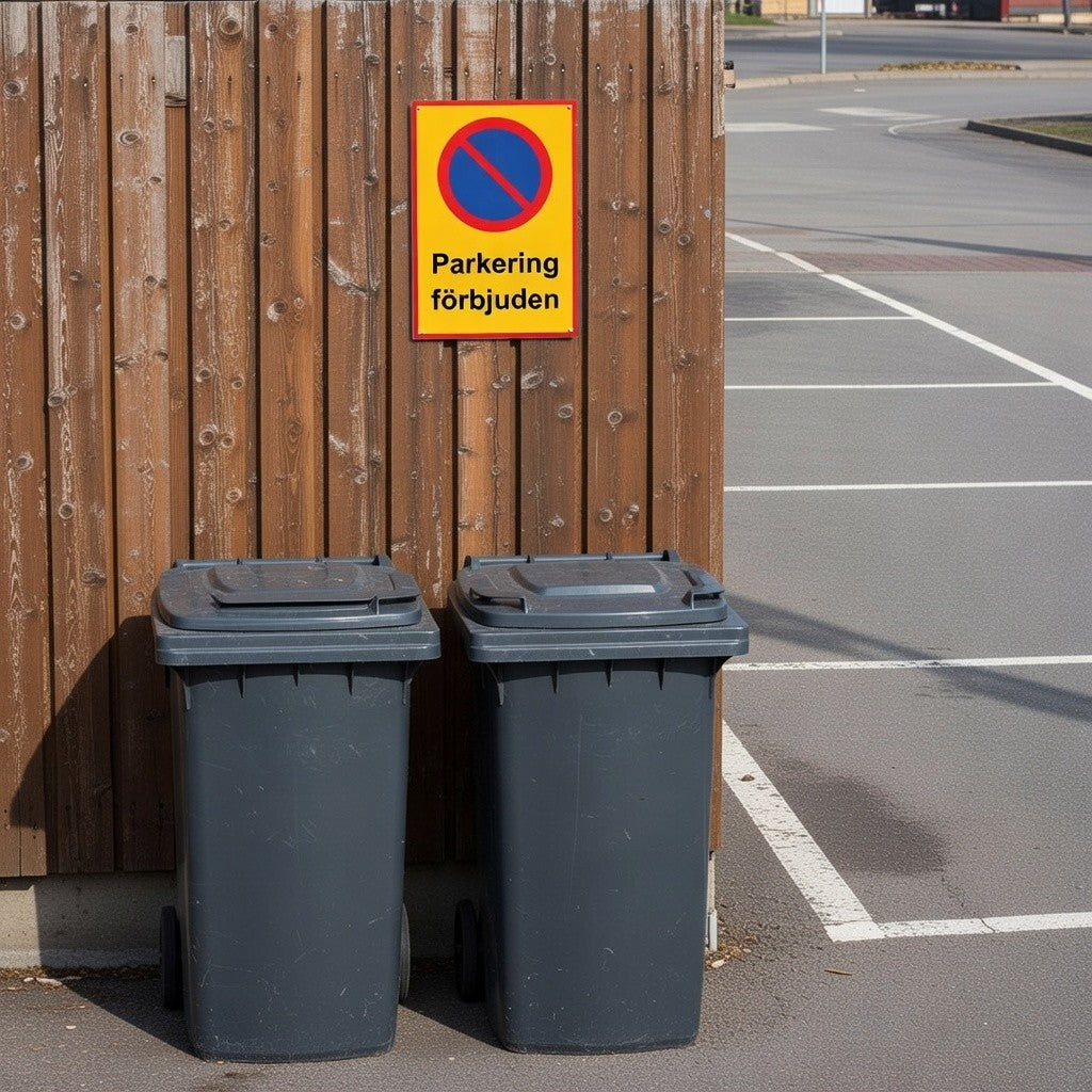 Parkeringsskylt / Varningsskylt Parkering / Trafikskylt - Skylt