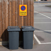 Parkeringsskylt / Varningsskylt Parkering / Trafikskylt - Skylt