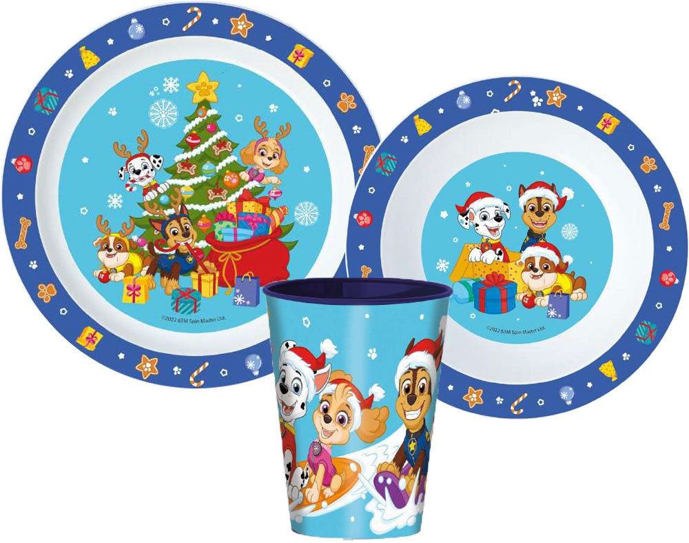 Paw Patrol Julbordservis – 3 delar