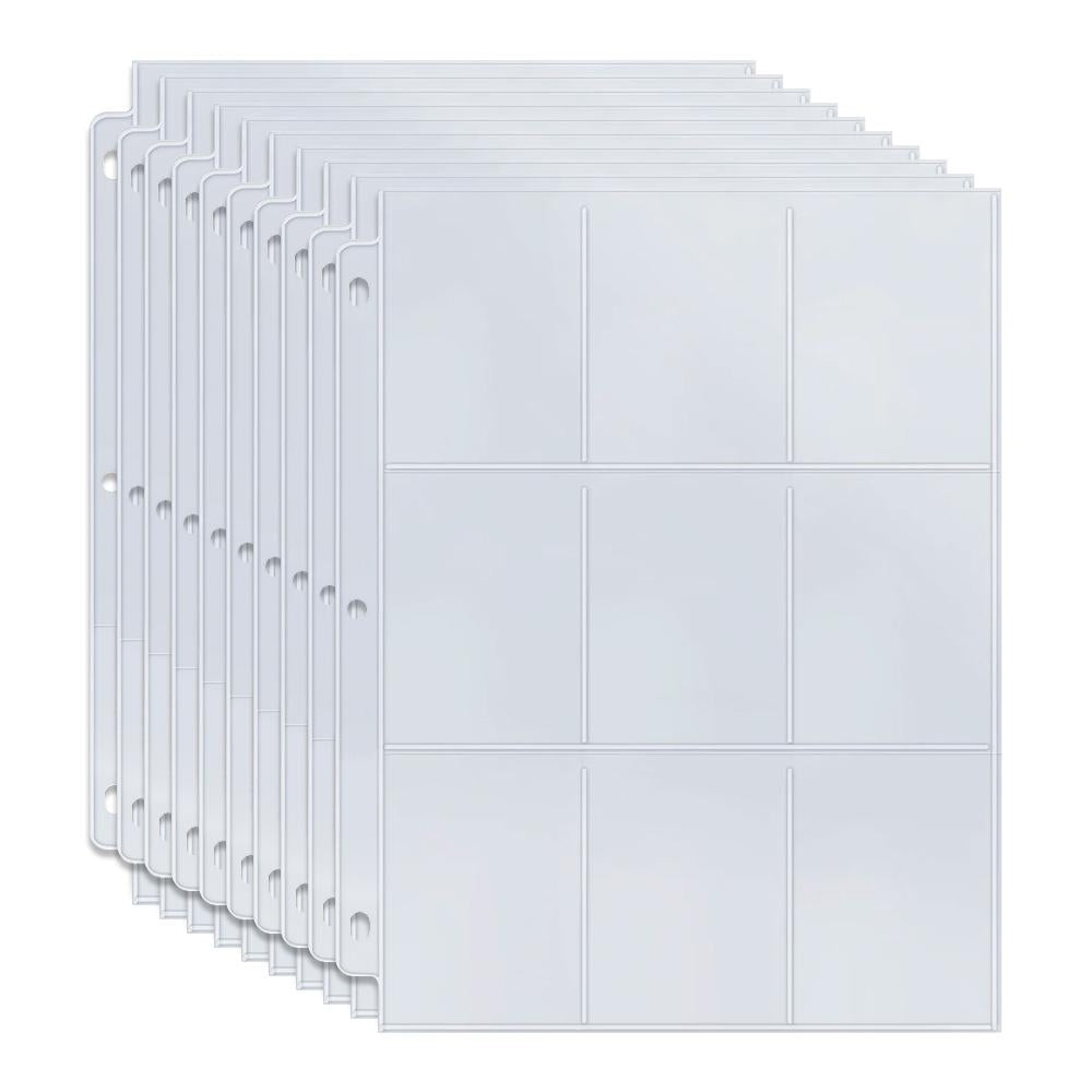 Plastfickor för Samlarkort - Card Sleeves 9-fack