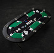 Pokerbord för Poker och Kortspel – 213 × 106 cm med Mugghållare