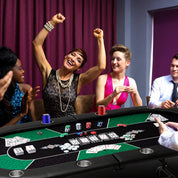 Pokerbord för Poker och Kortspel – 213 × 106 cm med Mugghållare