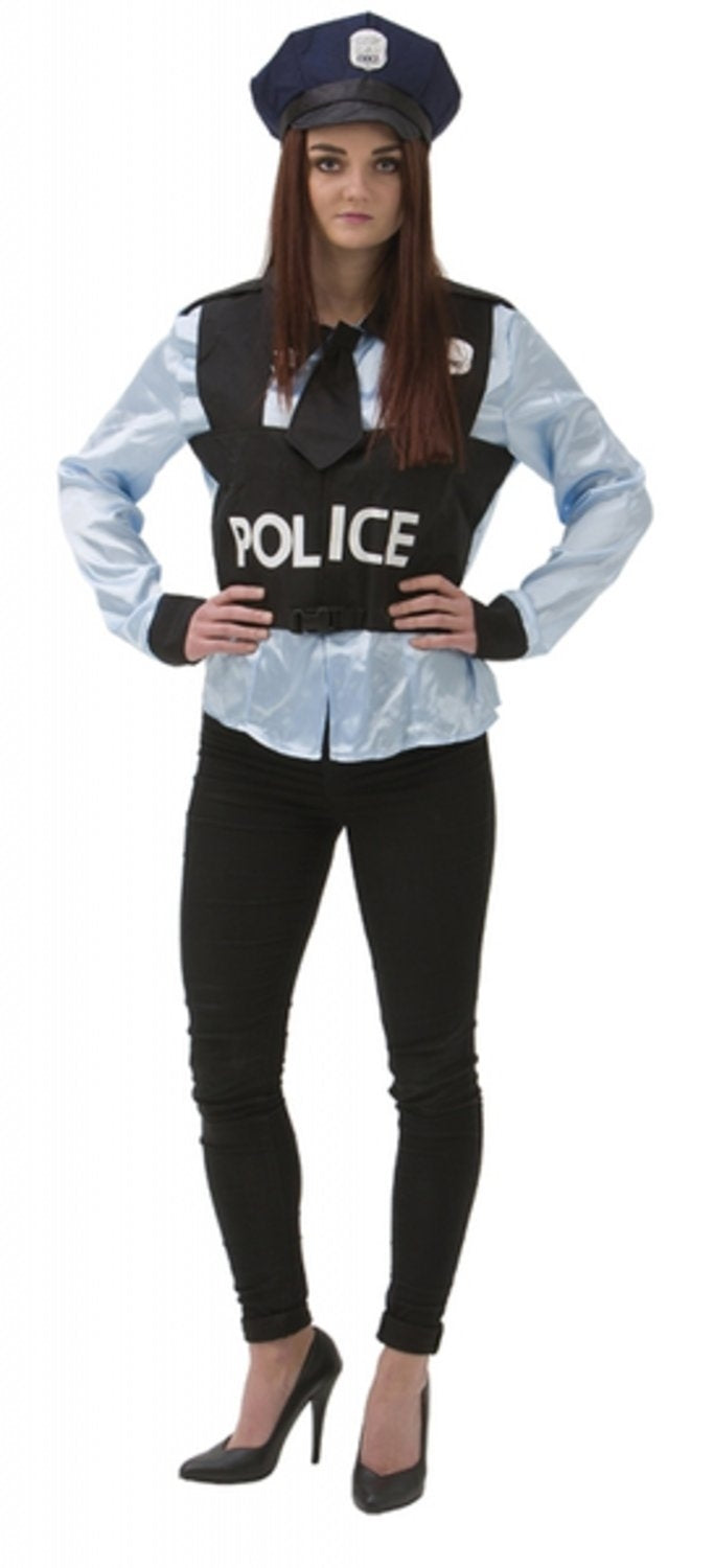 Poliskvinna Maskeraddräkt  - Halloween & Maskerad