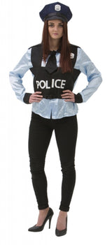 Poliskvinna Maskeraddräkt  - Halloween & Maskerad