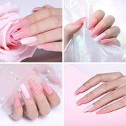Poly Builder Gel Kit med UV-lampa för Naglar / Polygel Nail Art
