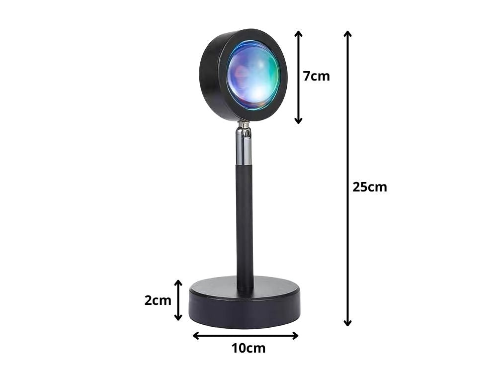Projektorlampa / Solnedgångslampa - RGB LED med Fjärrkontroll