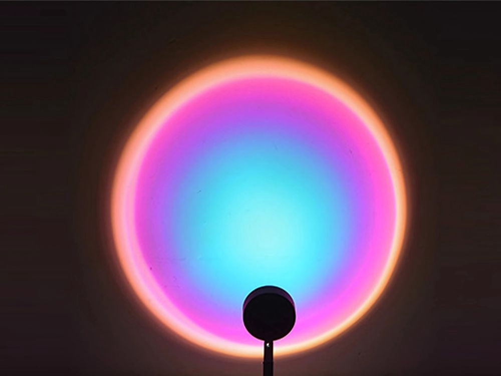 Projektorlampa / Solnedgångslampa - RGB LED med Fjärrkontroll