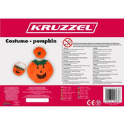 Pumpadräkt för Barn / Halloweenkostym - 3 Delar med Godispåse