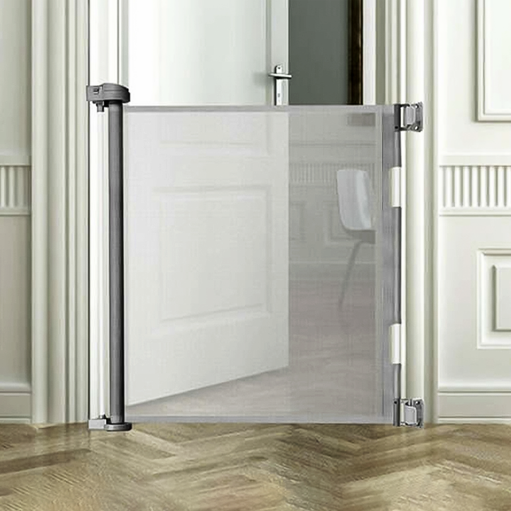 Säkerhetsgrind / Rullgardinsgrind för Husdjur - 160cm