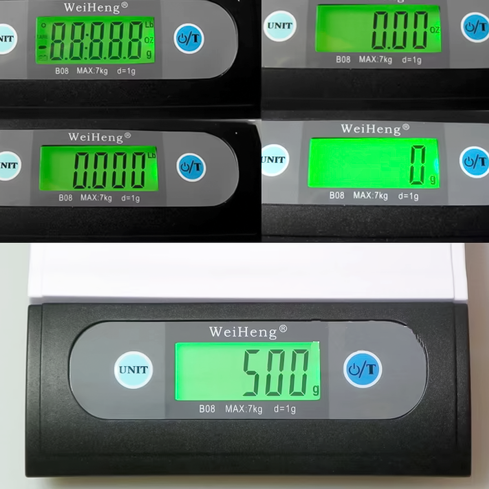 Köksvåg med LCD-display - 7kg Viktkapacitet