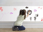 Självhäftande Whiteboardtavla / Whiteboard - 200 x 45 cm