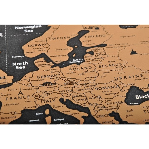 Skrapkarta Världskarta - 82x59cm