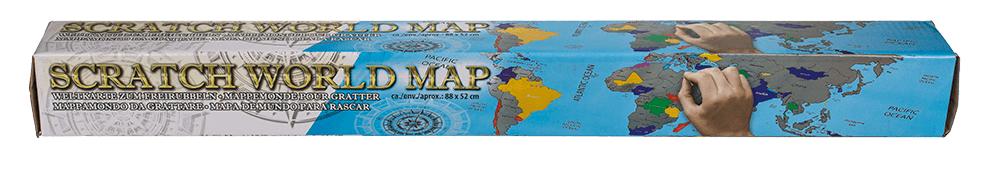 Skrapkarta Världskarta / Scratch Map - 88x52cm