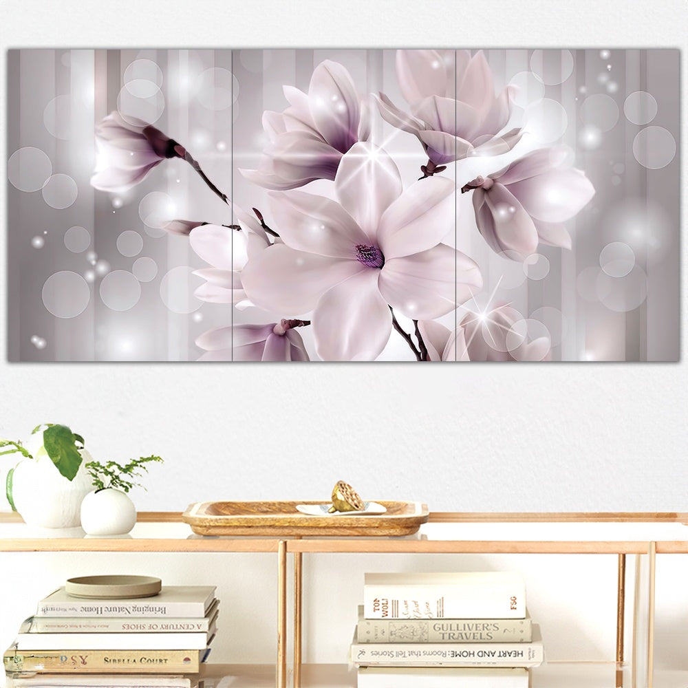 Skylt / Tavla - Blomma - 126x59 cm - Väggdekoration