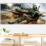 Skylt / Tavla - Boba Fett Star Wars- 126x59 cm - Väggdekoration