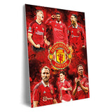 Skylt / Tavla - Manchester United - 59x42 cm - A2 - Väggdekoration