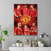 Skylt / Tavla - Manchester United - 59x42 cm - A2 - Väggdekoration