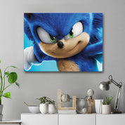 Skylt / Tavla - Sonic - 59x42 cm - A2 - Väggdekoration
