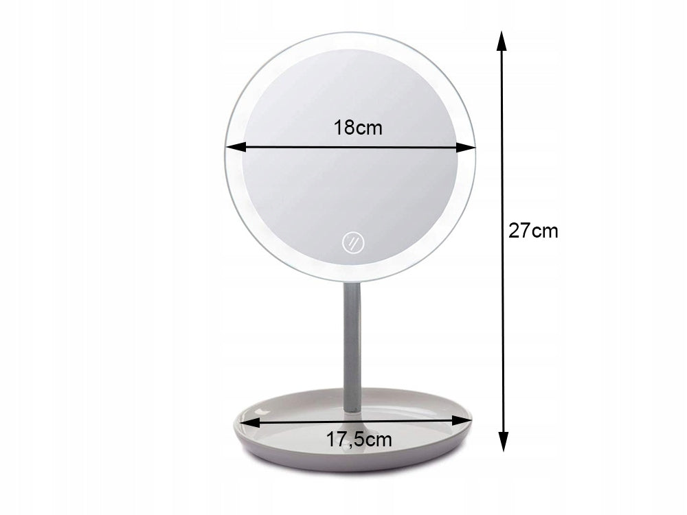 Sminkspegel med LED - Touchfunktion & Ställbar