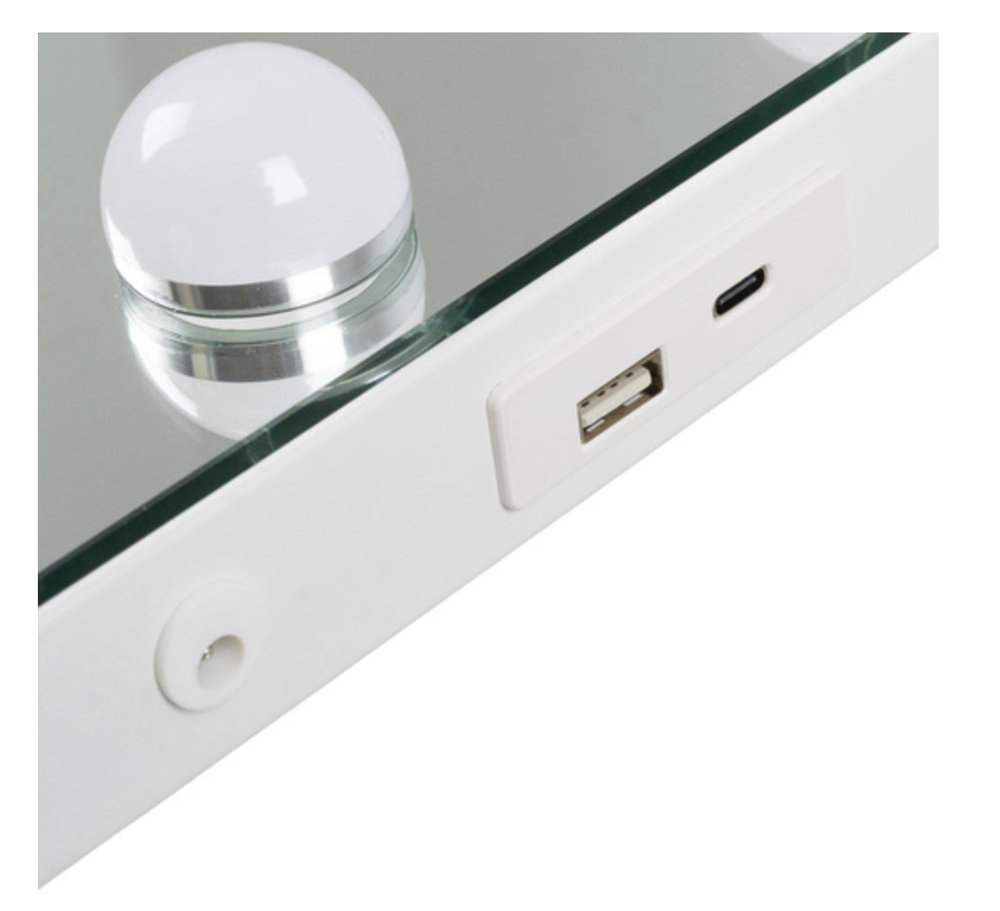 Sminkspegel med Lampor - Hollywood Spegel - 58x46cm