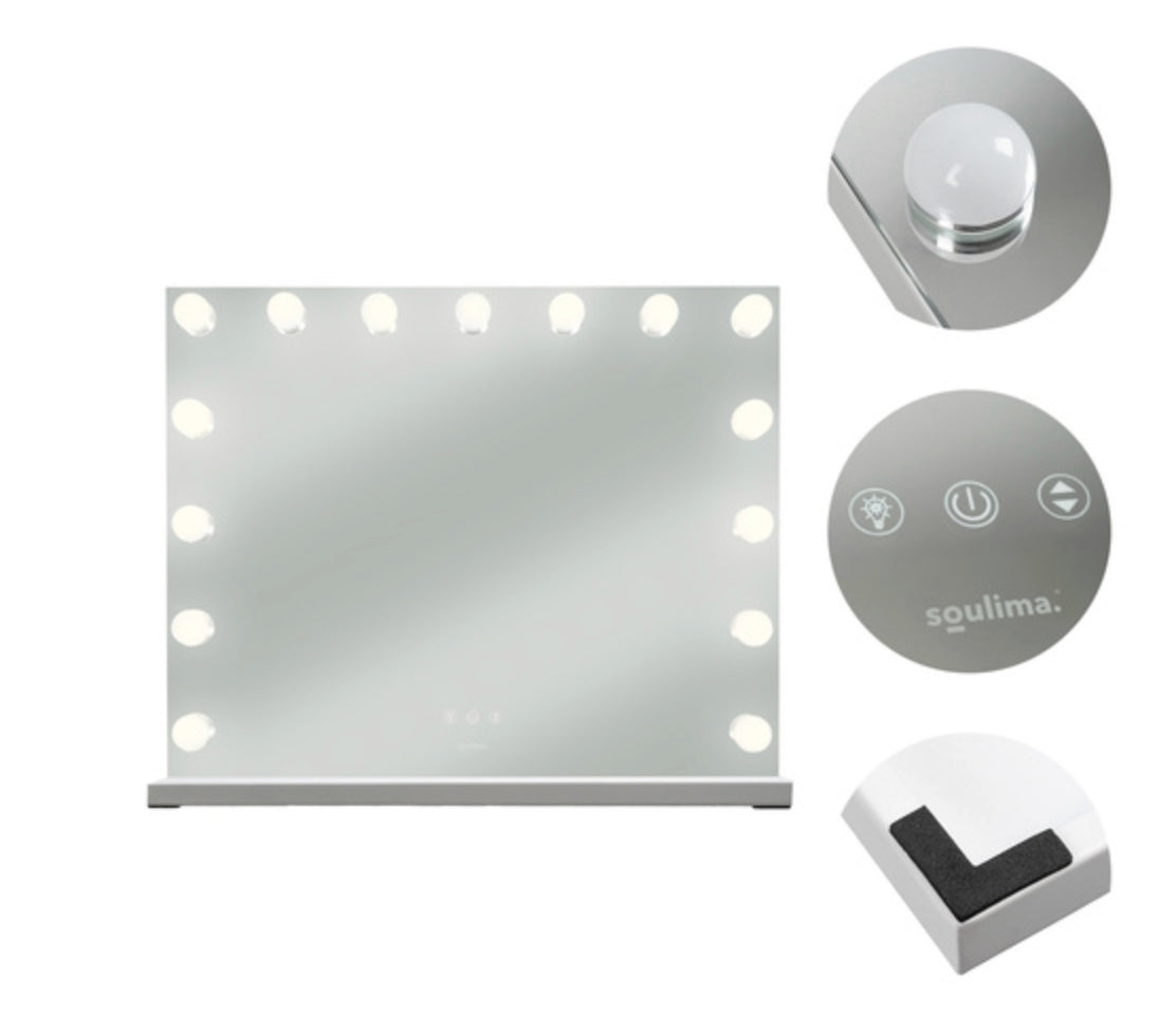 Sminkspegel med Lampor - Hollywood Spegel - 58x46cm