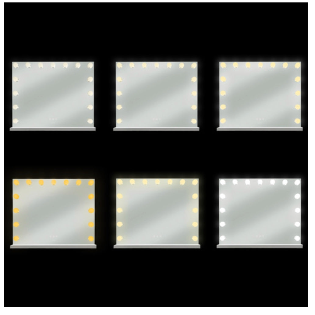 Sminkspegel med Lampor - Hollywood Spegel - 58x46cm