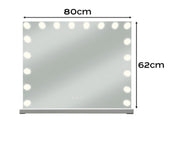 Sminkspegel med Lampor - Hollywood Spegel - 80x60cm