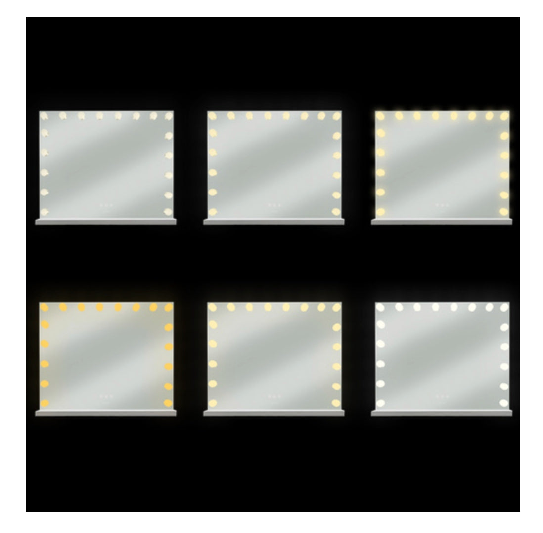Sminkspegel med Lampor - Hollywood Spegel - 80x60cm