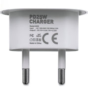 Snabbladdare för Samsung & iPhone 15/16/16E - 25W USB-C - Välj Variant