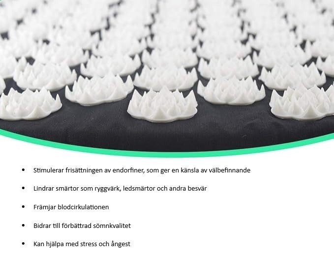 Spikmatta & Spikkudde för Akupunktur