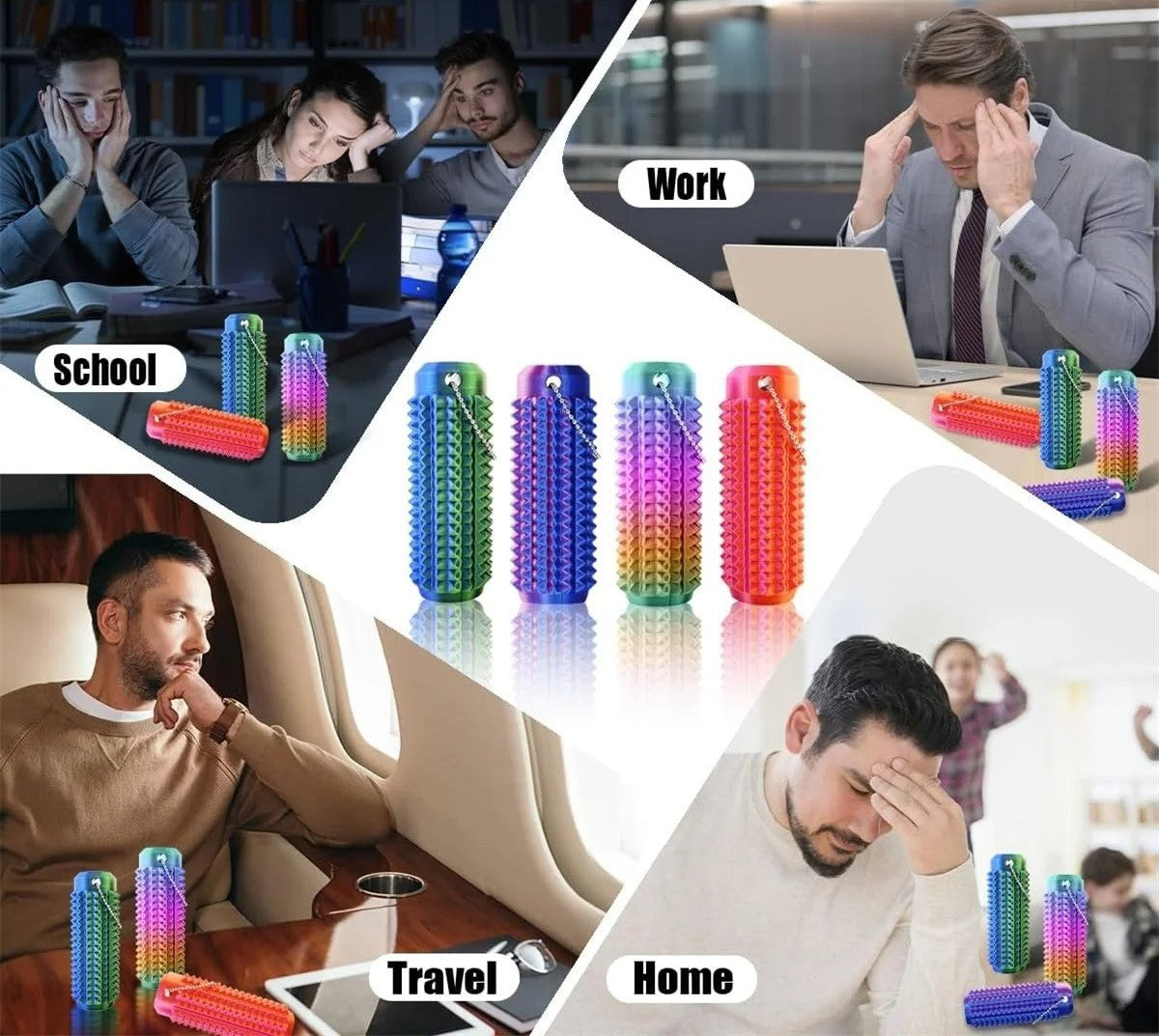 2-Pack - Spiky Hand Roller / Stress & Fidget Leksak