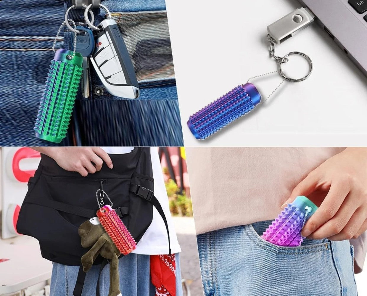 2-Pack - Spiky Hand Roller / Stress & Fidget Leksak
