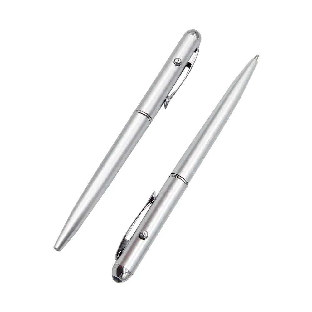 Spionpenna med Osynlig Bläck & UV-Lampa - 2-Pack