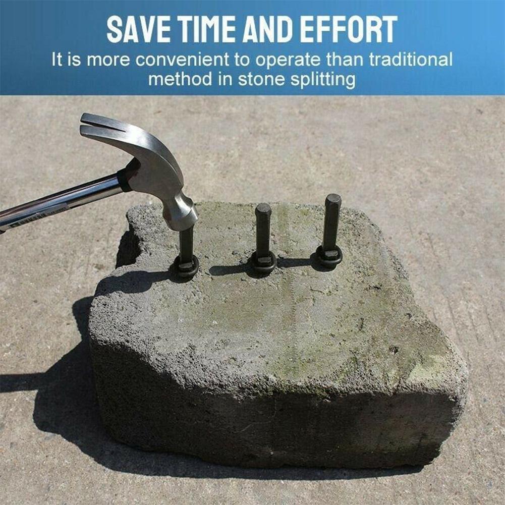 Spräckkilar för Stenspräckning i Metall – 5-Pack