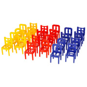 Balansspel med Stapelbara Stolar för Barn – 24-Pack