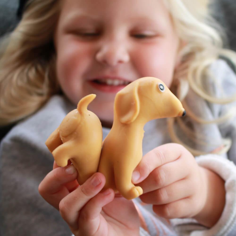 Stressboll / Klämboll - Hund - Stretchig