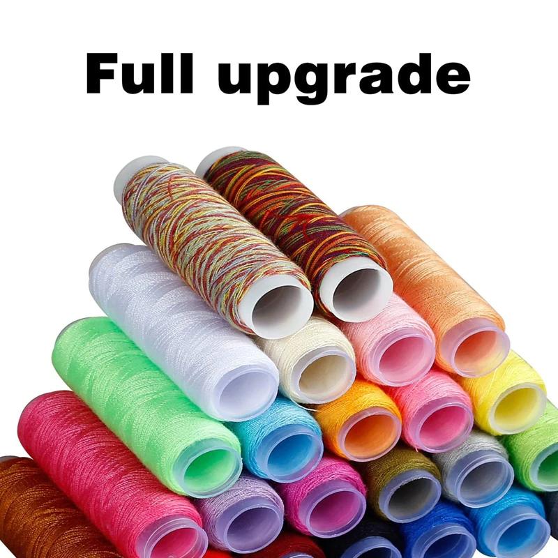 Sykit med Tråd, Nålar, Sax, Måttband, Sprättare m.m. - 98-Ddelar