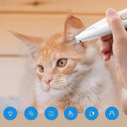 Tasstrimmer för Hund med LED-ljus